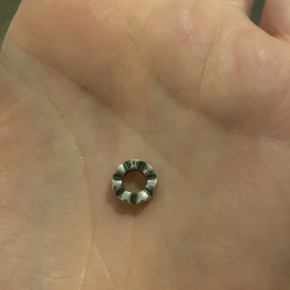 Retired Pandora Open Sky Infinity Mini Spacer Silver Charm - Picture 11 of 11